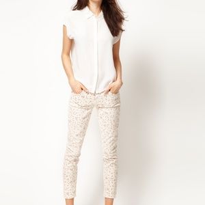 Current/Elliott Stiletto Sweet Cream Ditsy